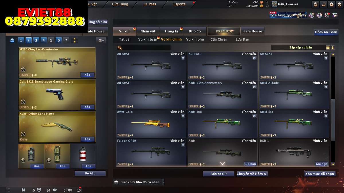 shop acc cf uy tin gia re